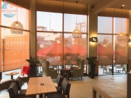 LẮP ĐẶT RÈM CUỐN CHO CHUỖI CAFE HIGHLANDS
