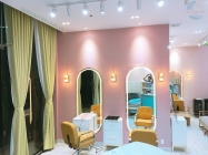 Rèm vải gấm chống thấm và rèm sáo gỗ Studio Mr Kim Landmark6