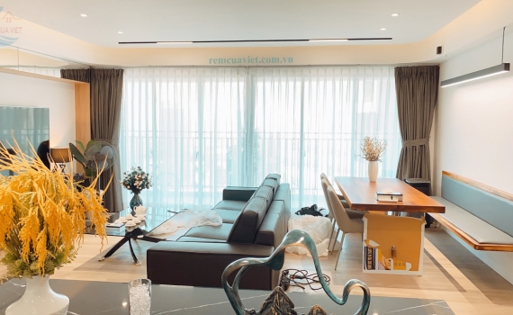 RÈM VẢI BỐ 2 LỚP TẠI CĂN HỘ RIVIERA POINT QUẬN 7